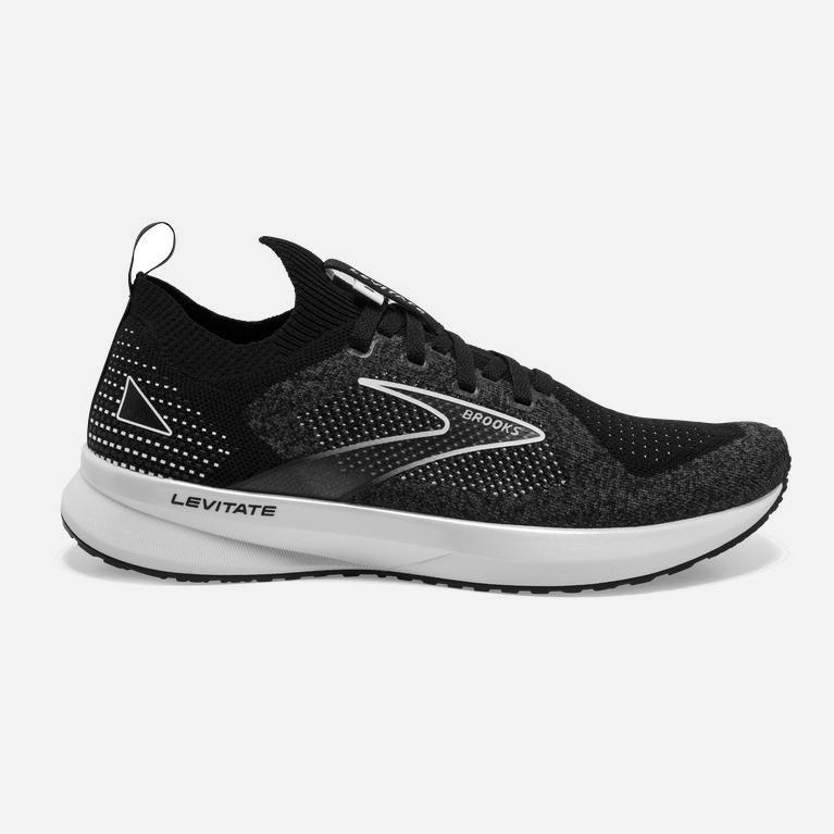 Tenis Brooks Levitate Stealthfit 5 Energy Return - Zapatillas Para Correr En Asfalto Mujer - Negras